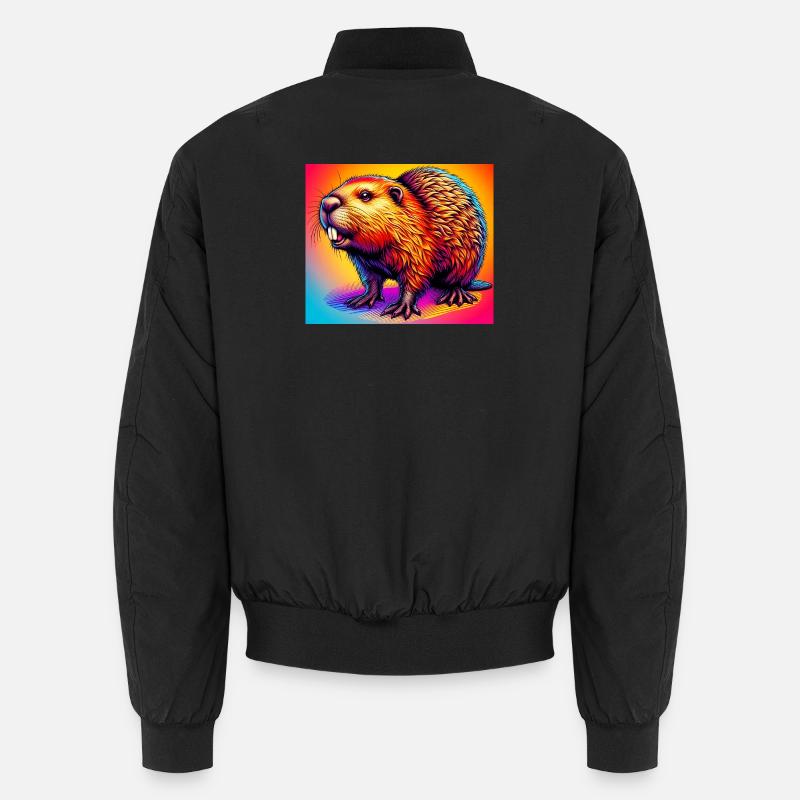 castor - Bomber unisexe - noir