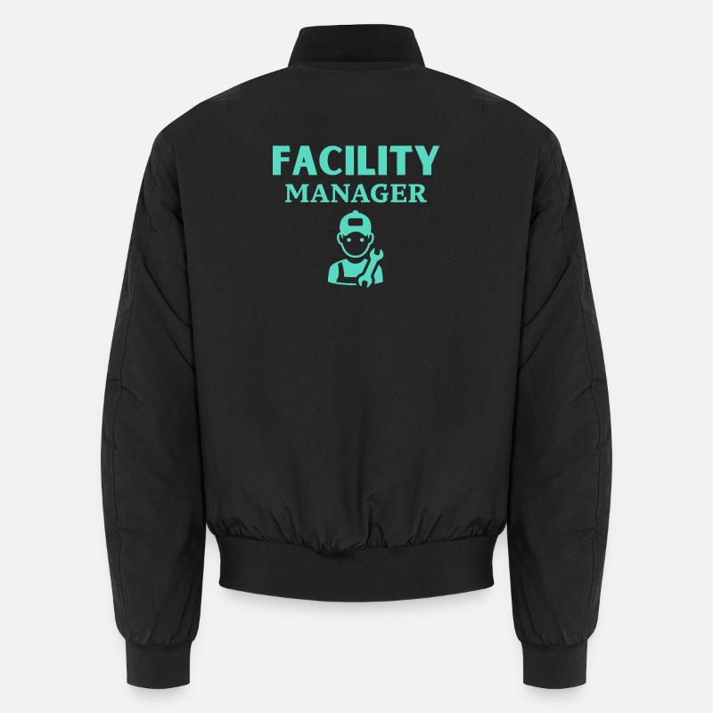 Facility Manager - Unisex Bomber Jacket - black
