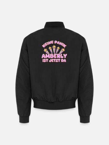 Amberly as a woman's name - Unisex Bomber Jacket - black