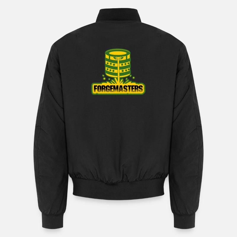Forge Masters Emblem Design - Unisex Bomber Jacket - black