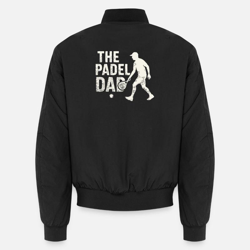 The Padel Dad - Unisex Bomber Jacket - black