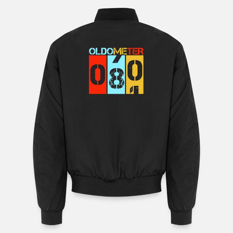 Anniversaire rétro de 80 ans d’Oldometer 80 ans Bomber unisexe