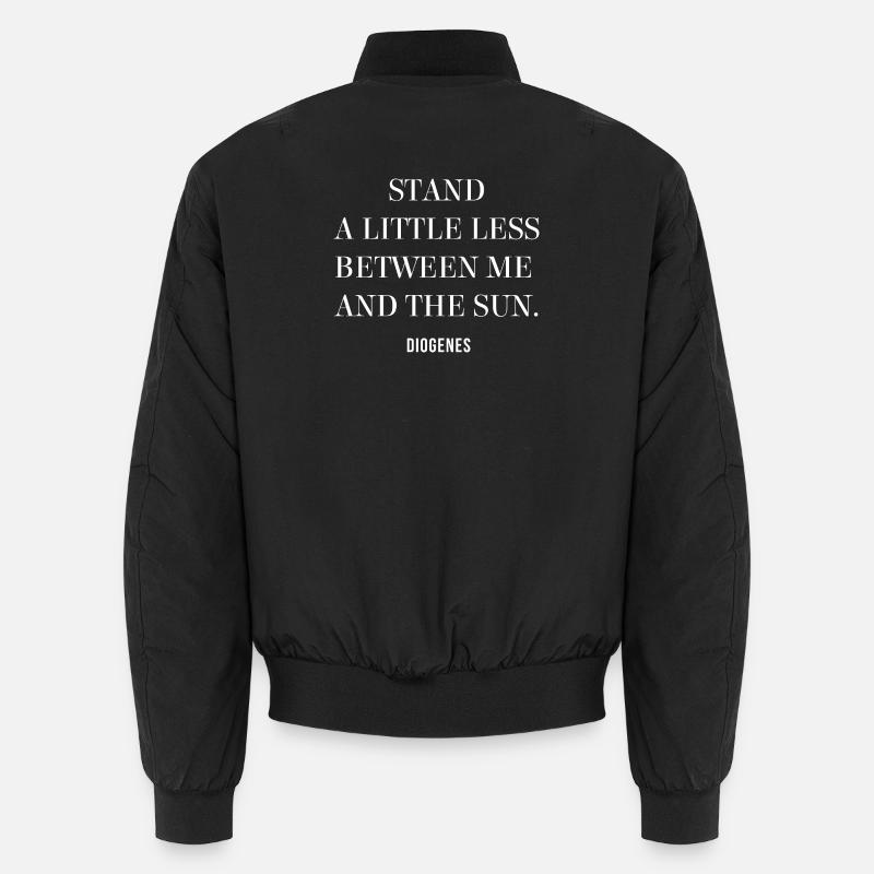 Zynisches Zitat von Diogenes Unisex Bomberjacke
