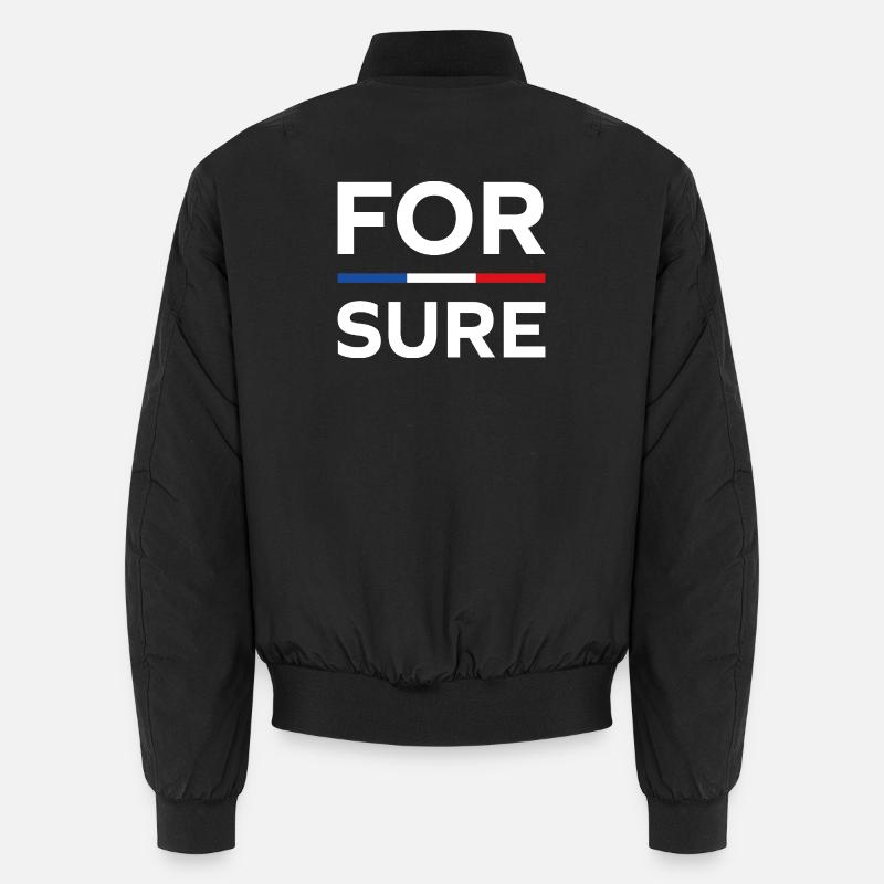 macron For sure - Bomber unisexe - noir