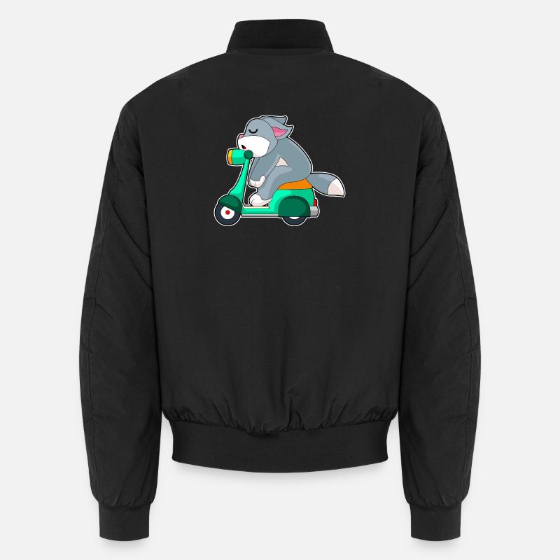 Cat Scooter Unisex Bomber Jacket