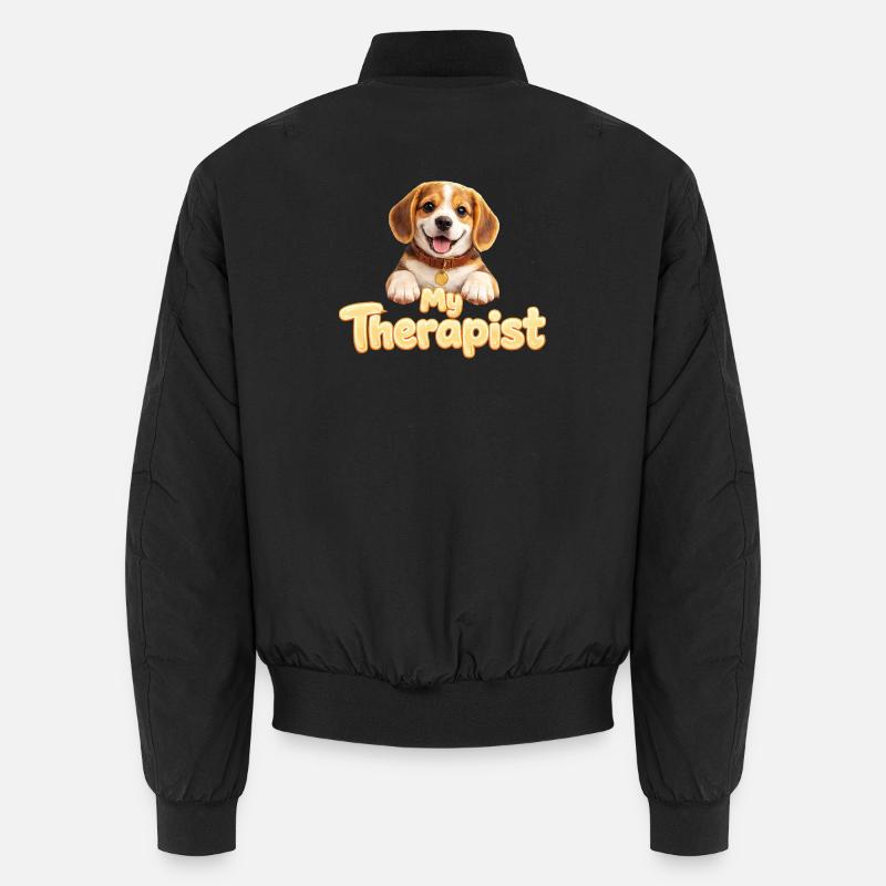 Beagle My Therapist Unisex Bomberjacke