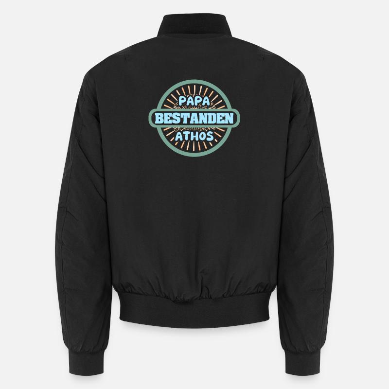 Athos as a name - Unisex Bomber Jacket - black