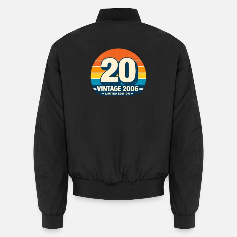 Vintage 2006 Regenbogen Runde Unisex Bomberjacke
