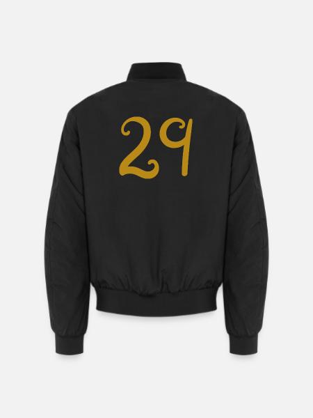 29 - Unisex Bomber Jacket - black
