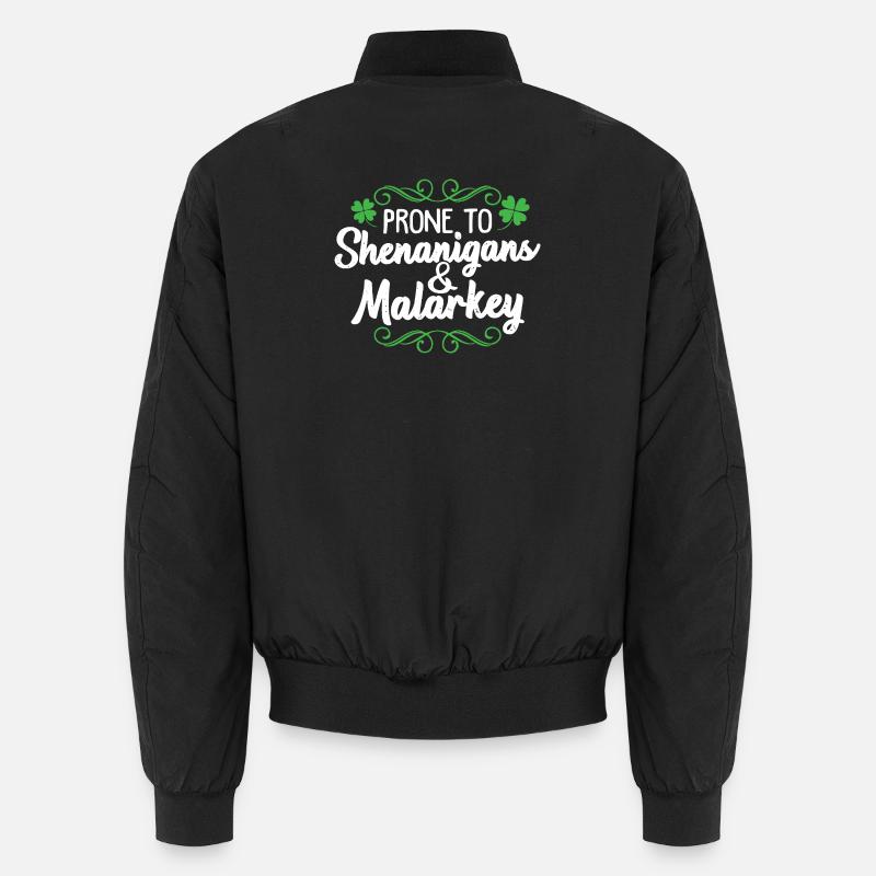 Prone to Shenanigans & Malarkey Unisex Bomber Jacket