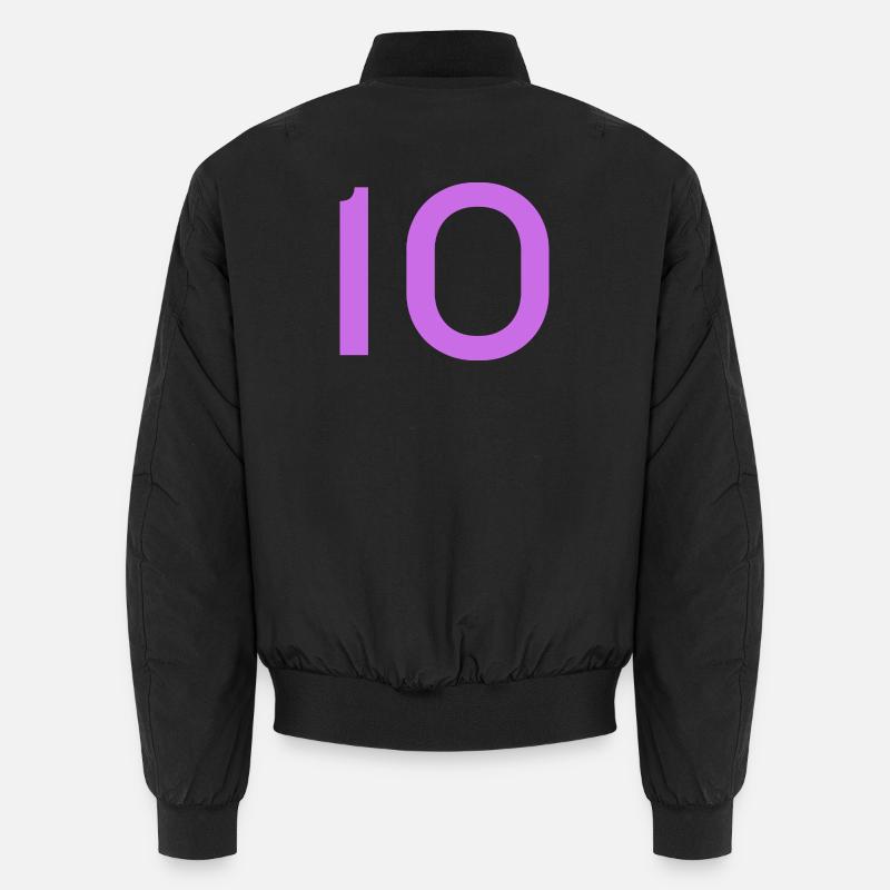 10 - Unisex Bomberjacke - Schwarz