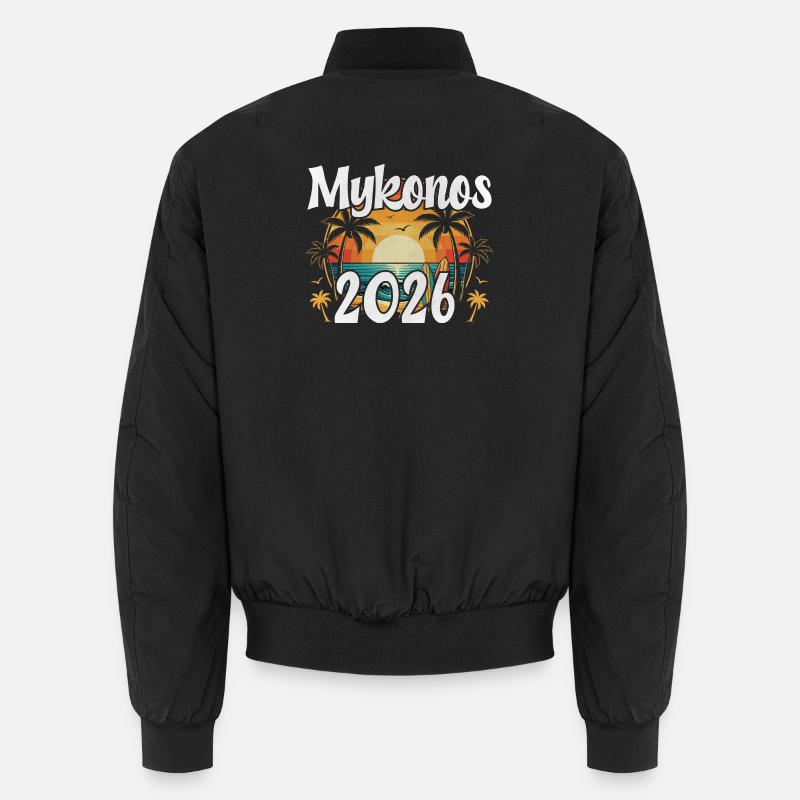 Mykonos 2026 - Unisex Bomberjacke - Schwarz