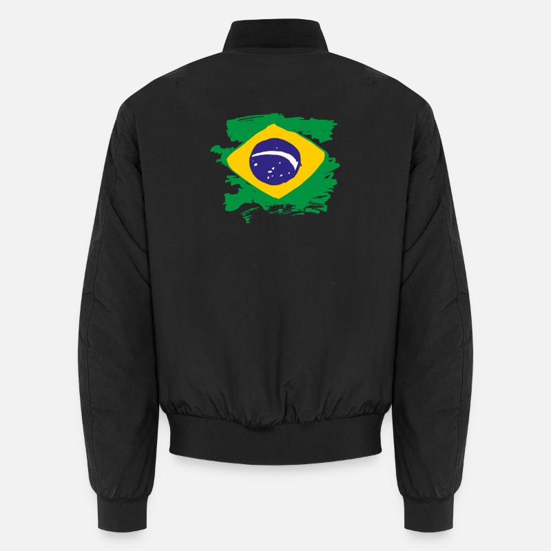 Brazil Flag Unisex Bomber Jacket