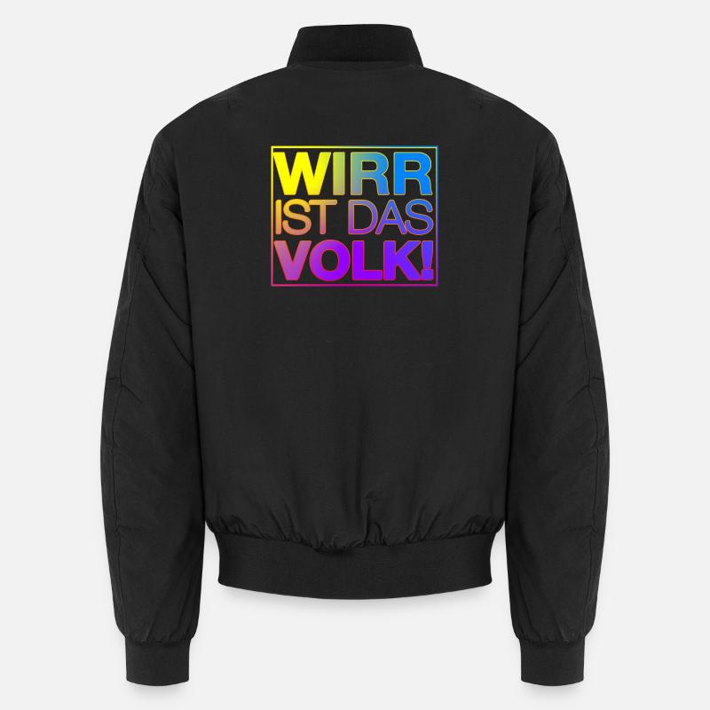 WIRR IST DAS VOLK Unisex Bomberjacke