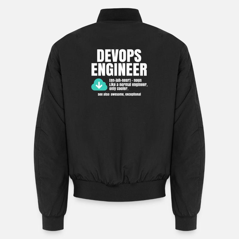 Devops Engineer - Unisex Bomber Jacket - black