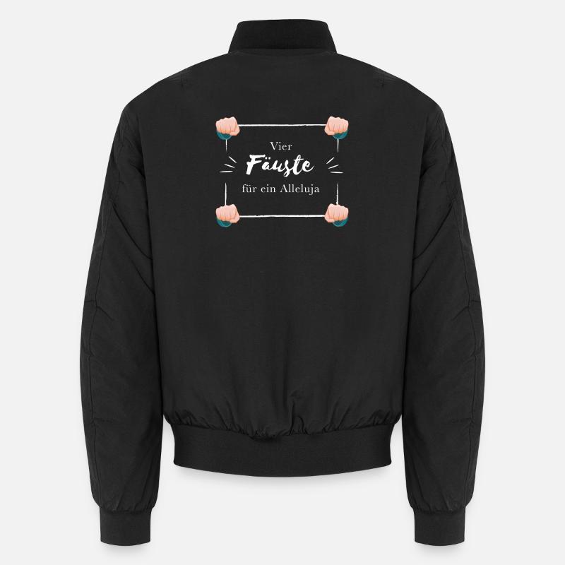 Vier Fäuste für ein Alleluja - Unisex Bomberjacke - Schwarz