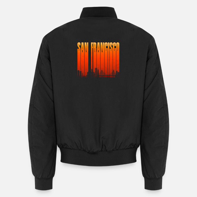 San Francisco Skyline Gradient Unisex Bomberjacke