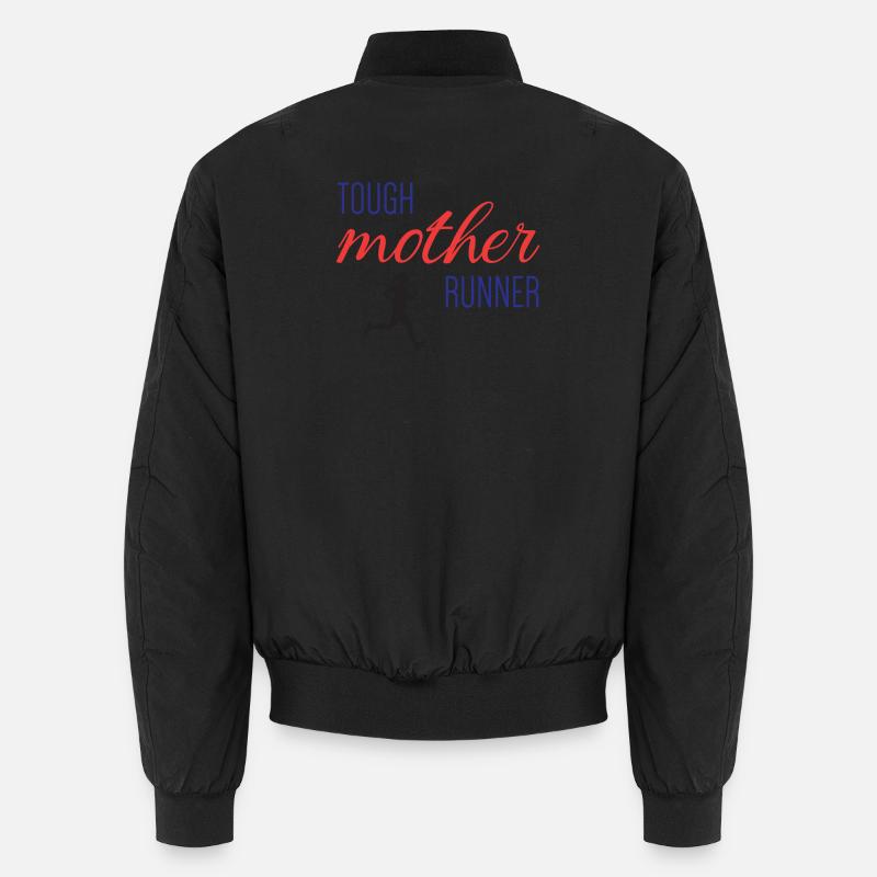 Tough Mother Runner - Unisex Bomber Jacket - black