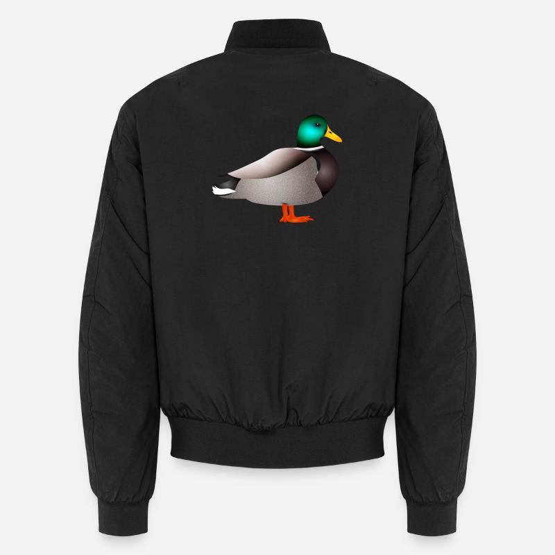 hand-drawn male duck or duck Unisex Bomber Jacket