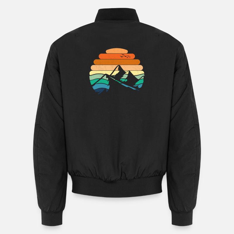 Paysage de montagne Coucher de soleil Bomber unisexe