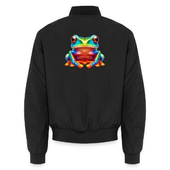 Grenouille - Bomber unisexe - noir - Dos - AI Model Male 185 light (185cm)