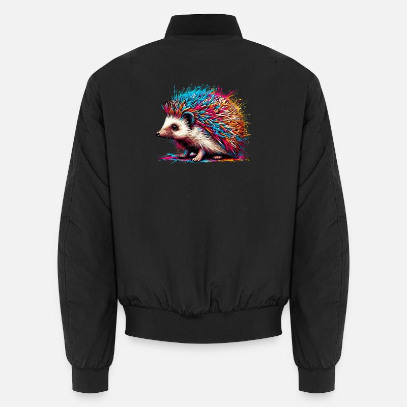 Igel - Unisex Bomberjacke - Schwarz