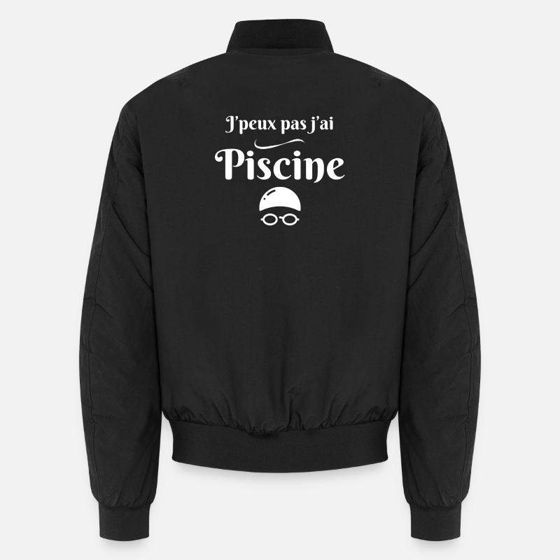 swimming, swimming, swimmer - Unisex Bomber Jacket - black