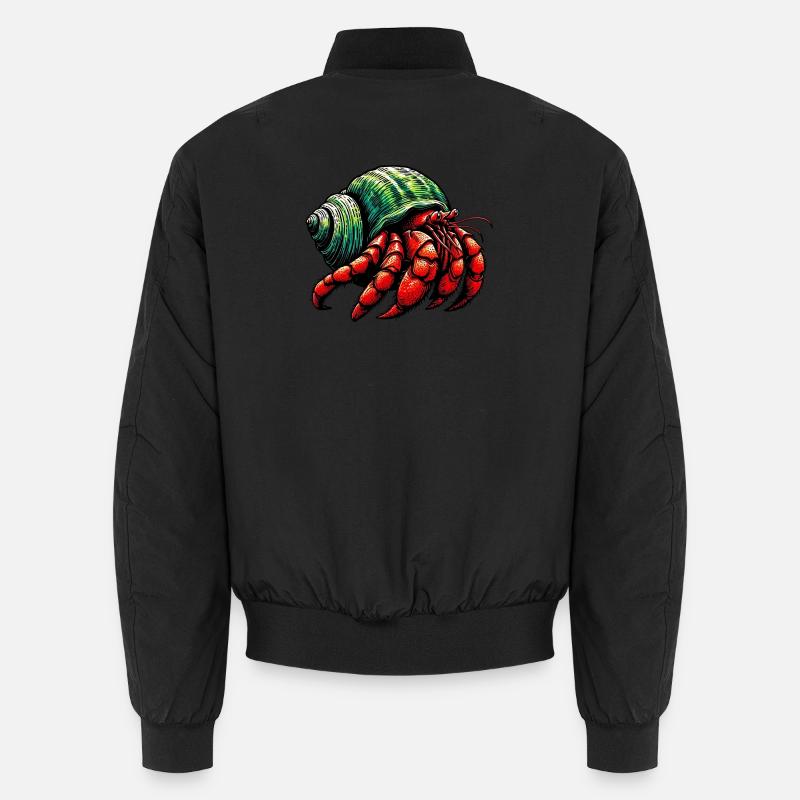 Hermit crab - Unisex Bomber Jacket - black
