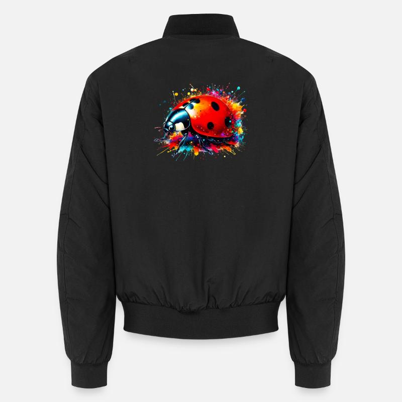Marienkäfer - Unisex Bomberjacke - Schwarz