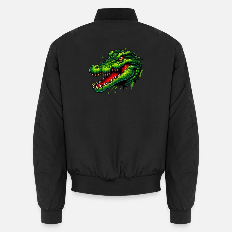 Alligator Crocodile Unisex Bomber Jacket