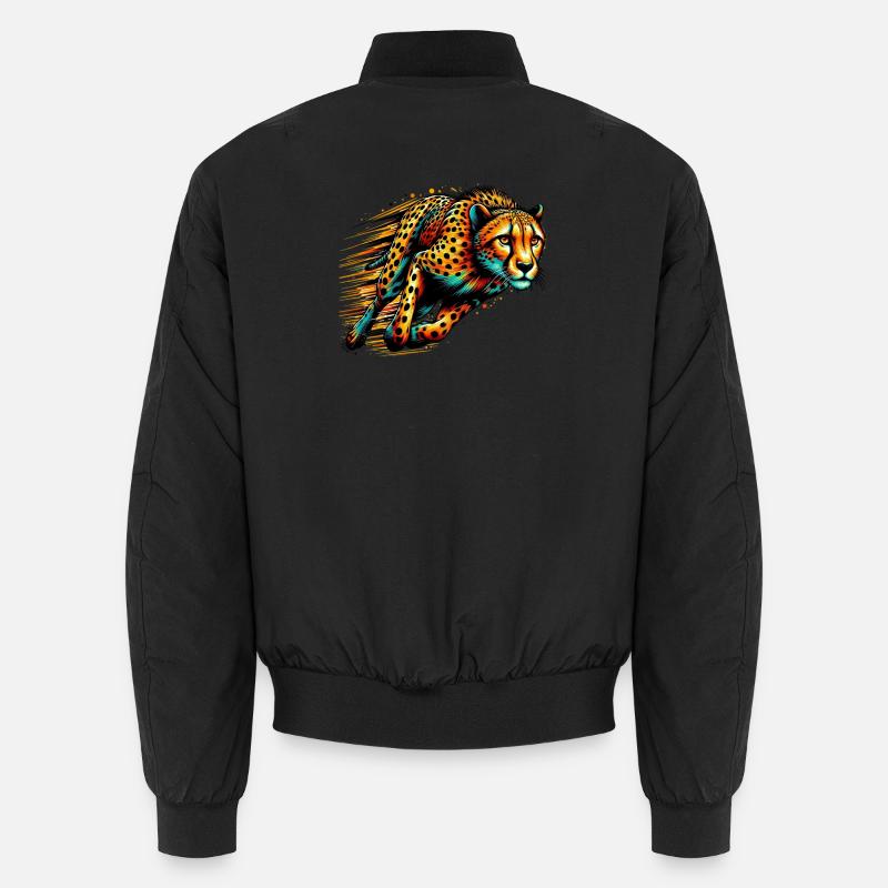 Gepard - Unisex Bomberjacke - Schwarz