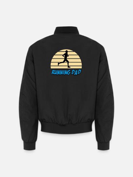 Running dad - Bomber unisexe - noir