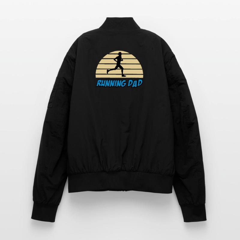 Laufender Vater Unisex Bomberjacke
