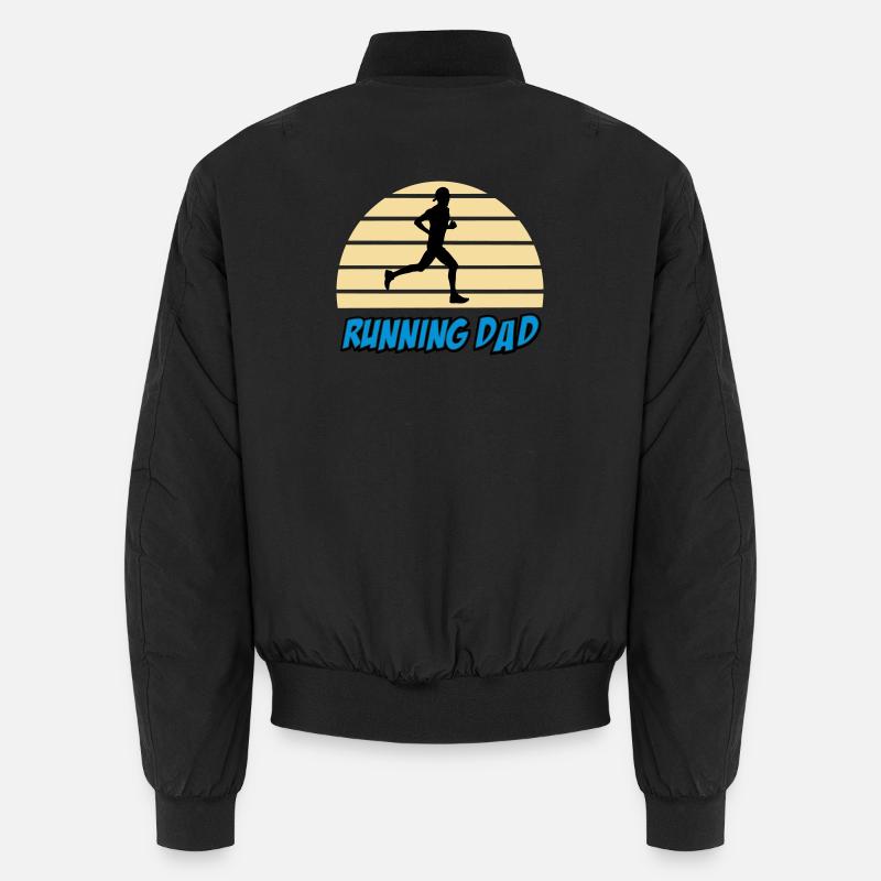 Running dad - Unisex Bomber Jacket - black