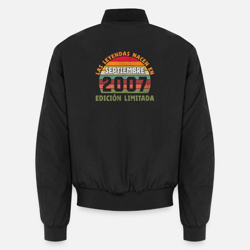 September 2007 Vintage Geburtstagsgeschenk Unisex Bomberjacke