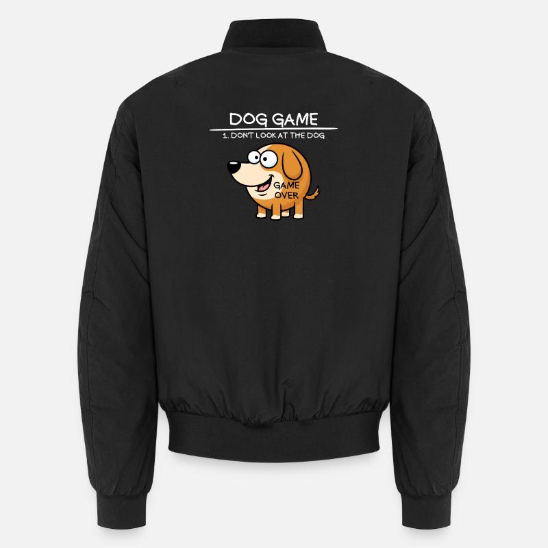 Jeu de chien Ne regarde pas le chien Chien drôle Bomber unisexe