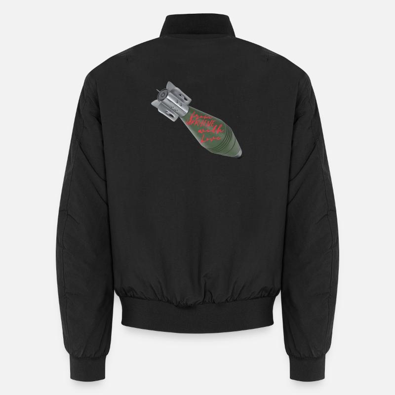 Mit Liebe aus der Ukraine - Unisex Bomberjacke - Schwarz