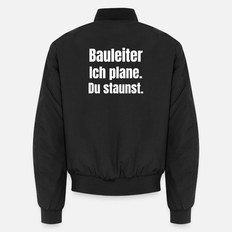 Site manager I plan you are amazed Unisex Bomber Jacket