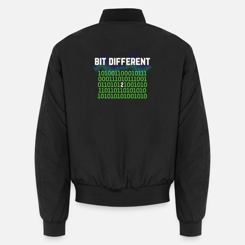 Etwas Anders – Nerdy Binary Error Design Unisex Bomberjacke