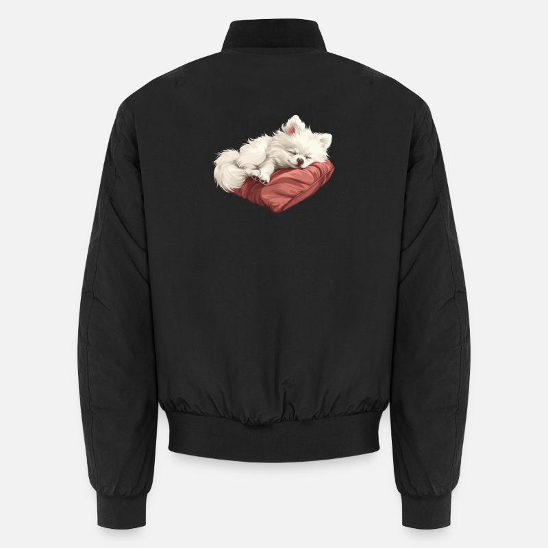 Chiot Spitz endormi Bomber unisexe