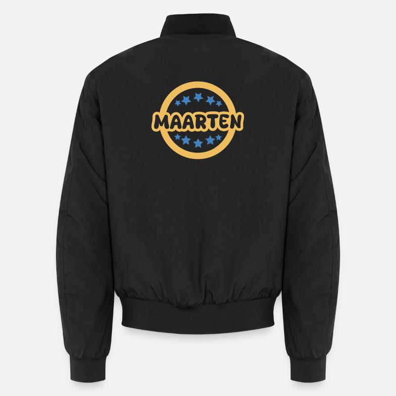 Vorname Maarten - Unisex Bomberjacke - Schwarz