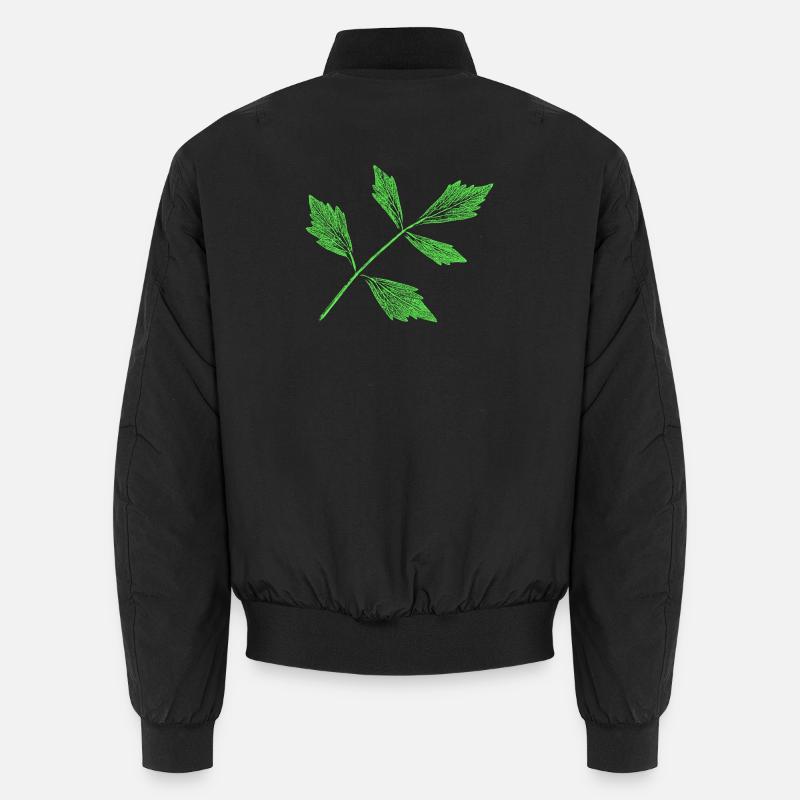 Leaf - Lovage / Herb Plant Unisex Bomber Jacket