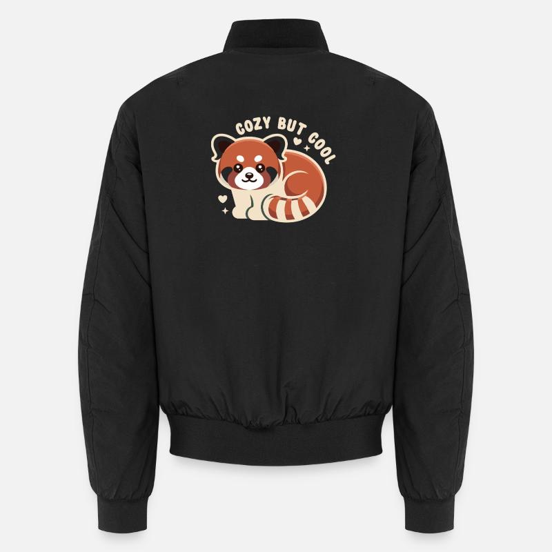 Cuddly Red Panda CUTE BUT COOL Unisex Bomber Jacket