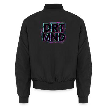 Dortmund DRTMND T-shirt à glitch, sweat à capuche, sac - Bomber unisexe - noir - Dos - AI Model Male 185 light (185cm)