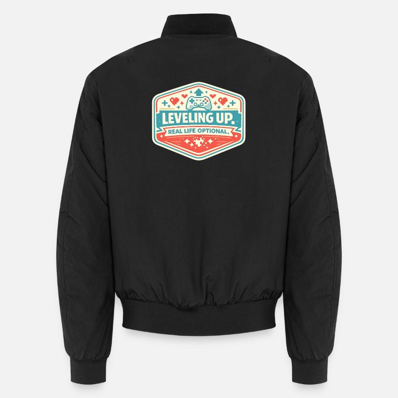 Level Up - Unisex Bomberjacke - Schwarz