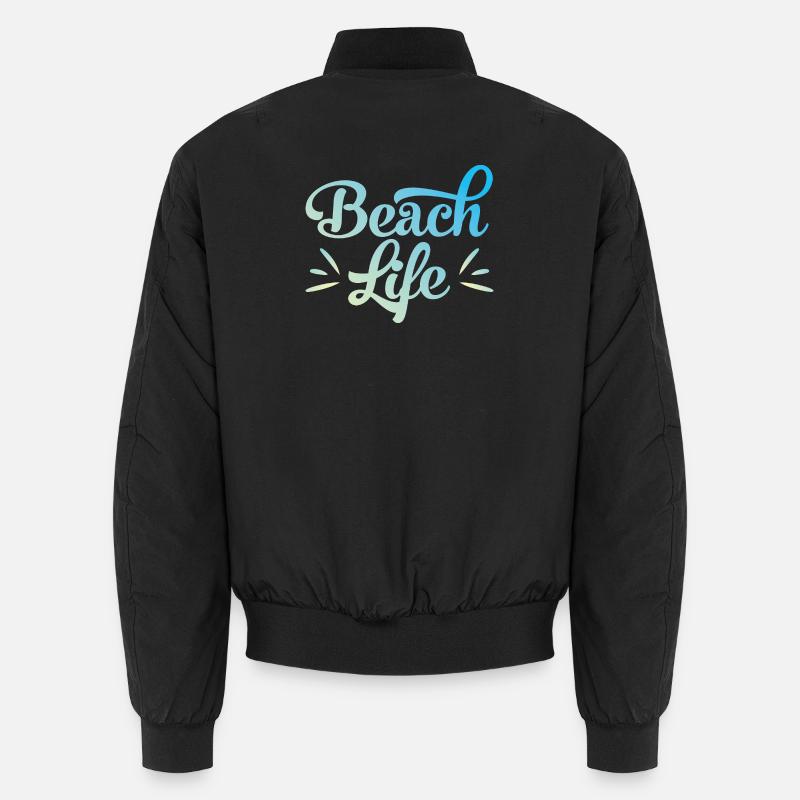 Beach Life only - Unisex Bomber Jacket - black