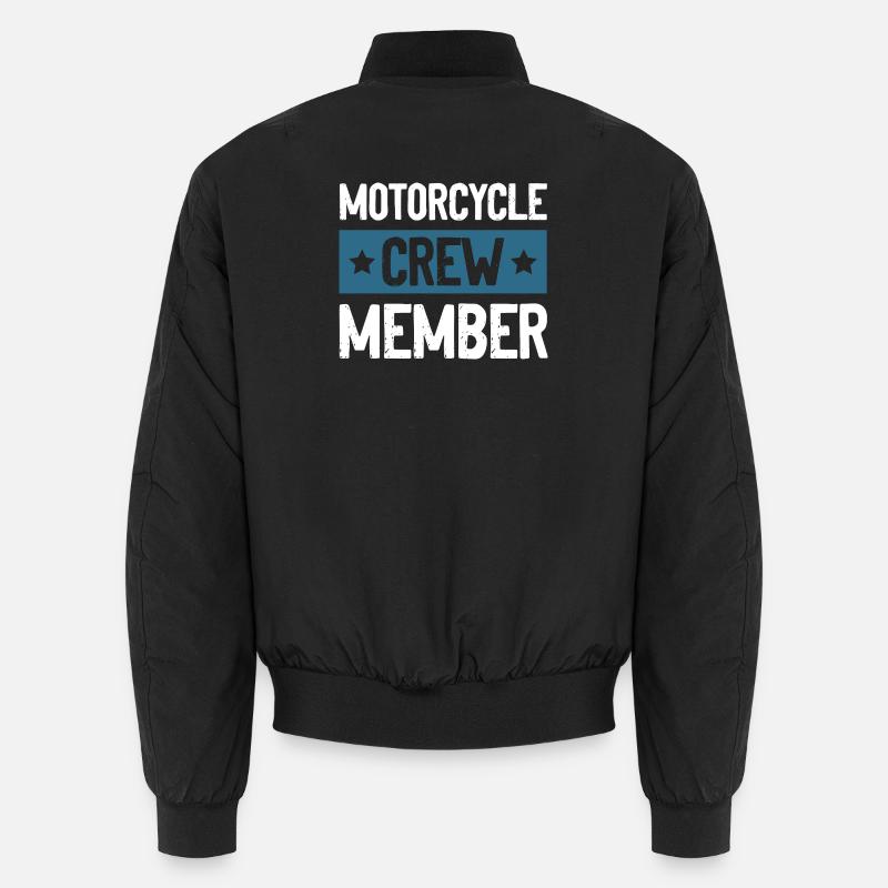 Équipe moto - Bomber unisexe - noir