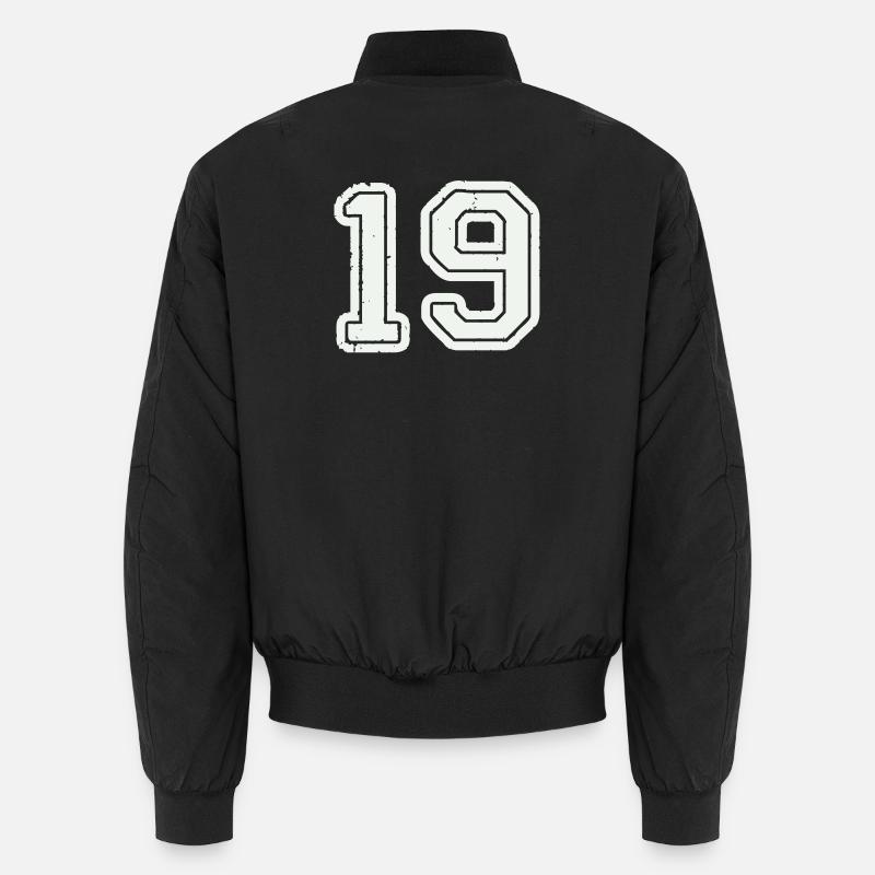 19 - Unisex Bomberjacke - Schwarz