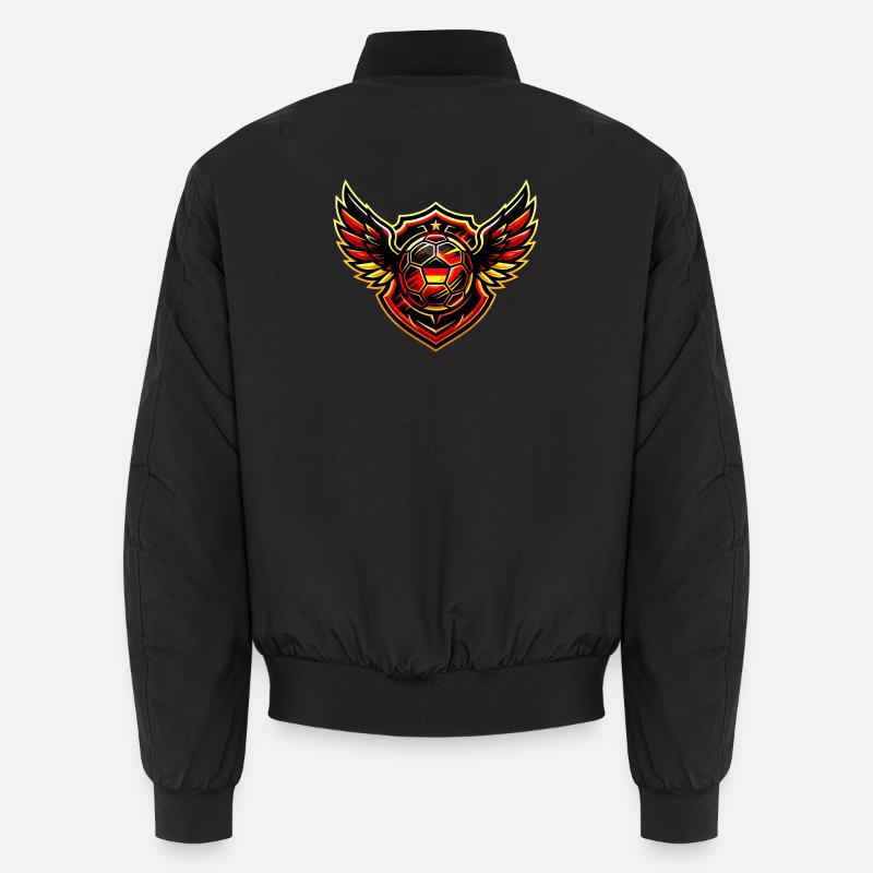 Blason de Soccer Germany - Bomber unisexe - noir
