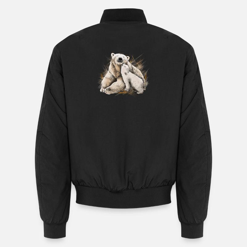 Eisbär - Unisex Bomberjacke - Schwarz